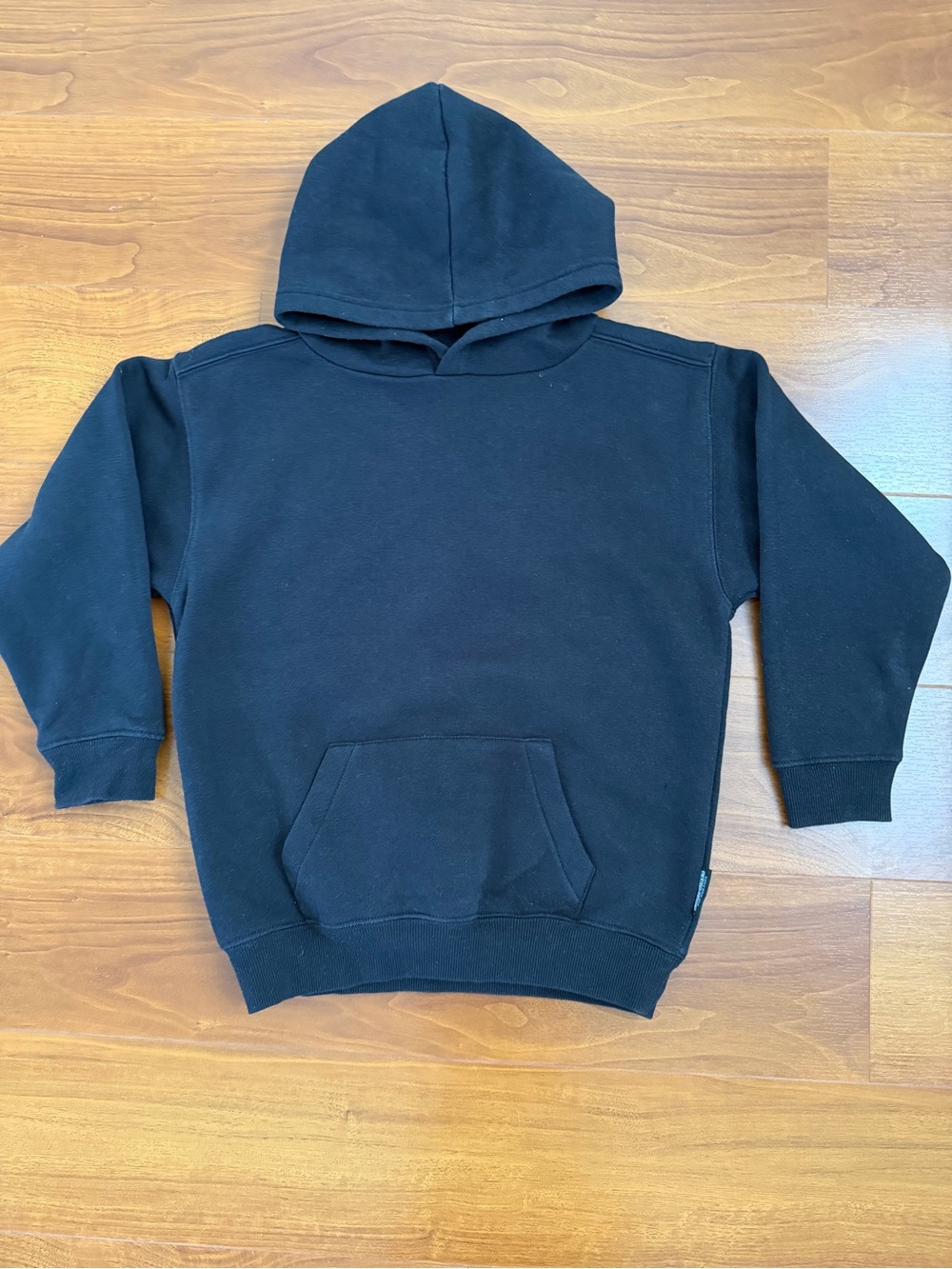 Cotton On Kids Black Hoodie with Kangaroo Pocket